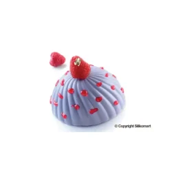 SILIKOMART Moule Silicone 6 Demi Sphères Vrillées Ø 75 mm Professional* Moule Silicone