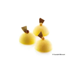 SILIKOMART Moule Silicone 28 Demi-sphères Ø7 x 3,5 cm 90ml Professional* Moule Silicone