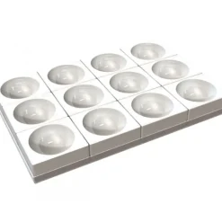 SILIKOMART Moule Silicone 12 Demi-Sphères 11,5 x H 5,75 cm Professional* Moule Silicone|Moules À Gâteaux