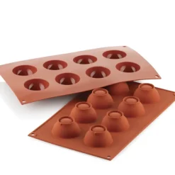 SILIKOMART Moule Silicone 8 Demi-sphères 5 cm x H 2,5 cm* Moule Silicone|Moules À Gâteaux