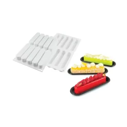 SILIKOMART Moule Silicone 10 Eclairs 13x2,5 cm Professional* Moule Silicone