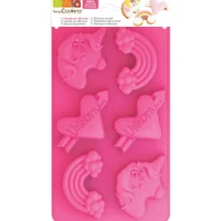SCRAPCOOKING Moule Silicone 6 Gâteaux Licorne Ø17,5 x30 cm* Moule Silicone|Moules À Gâteaux