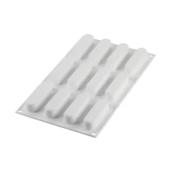 SILIKOMART Moule Silicone 12 Mini Eclairs Caroline 83 x 23 x h21 mm 30ml Professional* Moule Silicone