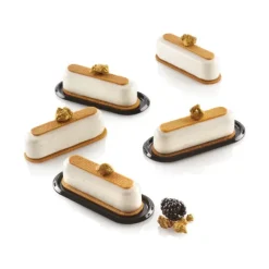 SILIKOMART Moule Silicone 12 Mini Eclairs Caroline 83 x 23 x h21 mm 30ml Professional* Moule Silicone