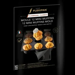 FLEXIPAN DEMARLE Moule Silicone 12 Mini Muffins Ø 5 cm* Moule Silicone
