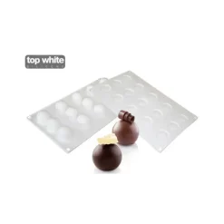 SILIKOMART Moule Silicone 15 Mini Truffes Ø 3,2 cm Professional* Moule Silicone|Moules À Gâteaux
