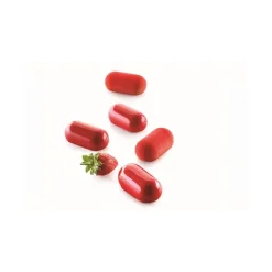 SILIKOMART Moule Silicone 12 Minis Ovales Bombés 5,8 x 2,9 cm 30ml Professional* Moule Silicone