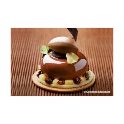 SILIKOMART Moule Silicone 8 Ronds Bombés 85 ml Professional* Moule Silicone