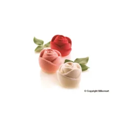 SILIKOMART Moule Silicone 6 Roses 7 x 5,5 cm 143ml Professional* Moule Silicone|Moules À Gâteaux