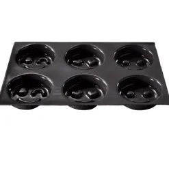 FLEXIPAN DEMARLE Moule Silicone 6 Smileys Ø 8 cm* Moule Anti-adhésif|Moule Silicone