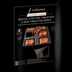 FLEXIPAN DEMARLE Moule Silicone 6 Tablettes 7 cm* Moule Anti-adhésif|Moule Silicone
