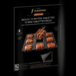 FLEXIPAN DEMARLE Moule Silicone 12 Tablettes 7 cm* Moule Anti-adhésif|Moule Silicone