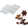 SILIKOMART Moule Silicone 2 Étoiles Star Game 7,5 x 7,5 cm Professional* Moules À Chocolat|Moule Silicone