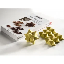 SILIKOMART Moule Silicone 2 Étoiles Star Game 7,5 x 7,5 cm Professional* Moules À Chocolat|Moule Silicone
