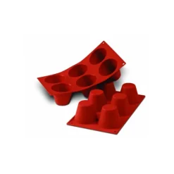 SILIKOMART Moule Silicone Babas 7,5 x H 6 cm (x6)* Moule Silicone