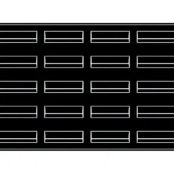 PAVOFLEX Moule Silicone Bande Vague 12 x 3,5 cm x H 3,6 cm (x20)* Moule Silicone