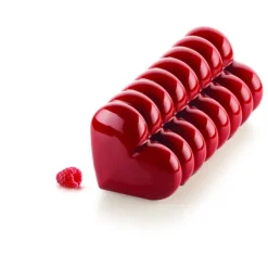 SILIKOMART Moule Silicone Bûche Cœur 24,8 x 8,8 x H 8 cm* Moule Silicone|Moules À Gâteaux
