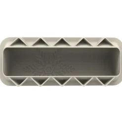 SILIKOMART Moule Silicone Bûche Flocon 25 x 8,1 x H 5,8 cm* Moule Silicone|Moules À Gâteaux