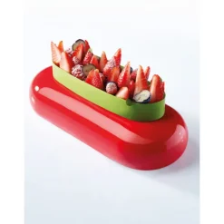 PAVONI Moule Silicone Bûche Futura 23 x 10 cm x H 4,5 cm* Moule Silicone|Moules À Gâteaux