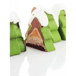 PAVONI Moule Silicone Bûche Sapin 25 x 9,7 cm x H 9,5 cm* Moule Silicone|Moules À Gâteaux