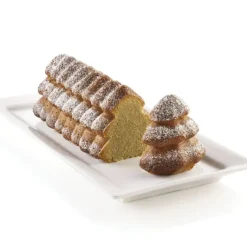SILIKOMART Moule Silicone Bûche Sapin 25 x 8,9 x H 8,7 cm* Moule Silicone|Moules À Gâteaux