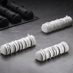 PAVONI Moule Silicone Bûche Sequoia 12,4 x 3,5 x H 3 cm (x14) Pavoflex* Moule Silicone