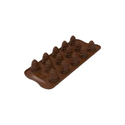 SILIKOMART Moule Silicone Bonhomme de Neige Chocolat Ø 2,6 x H 3,5 cm Easy Choc (x14)* Moules À Chocolat|Moule Silicone