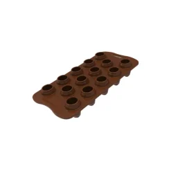 SILIKOMART Moule Silicone Bonhomme de Neige Chocolat Ø 2,6 x H 3,5 cm Easy Choc (x14)* Moules À Chocolat|Moule Silicone