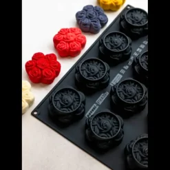 PAVONI Moule Silicone Bouquets de Roses 8 x H 3,5 cm (x12) Cédric Grolet* Moule Silicone