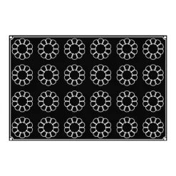 PAVOFLEX Moule Silicone Briochette Ø 7,9 cm x H 3,7 cm (x24)* Moule Silicone