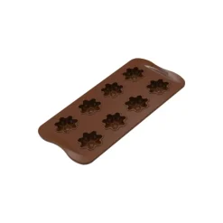 SILIKOMART Moule Silicone Chocolat Fleurs (x8) Easy Choc* Moules À Chocolat|Moule Silicone