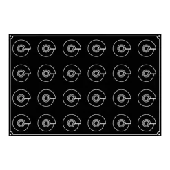 PAVOFLEX Moule Silicone Cône Ø 6,5 cm x H 6,5 cm (x24)* Moule Silicone