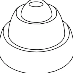 PAVOFLEX Moule Silicone Cône Anneaux Ø 7 cm x H 5 cm (x24)* Moule Silicone