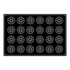 PAVOFLEX Moule Silicone Cône Cannelé Ø 7,5 cm x H 4,8 cm (x24)* Moule Silicone