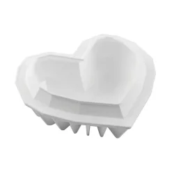 SILIKOMART Moule Silicone Coeur Origami 15x13,5 cm Professional* Moule Silicone