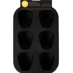 WILTON Moule Silicone Crâne Halloween 6 Empreintes* Moule Silicone