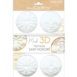 SCRAPCOOKING Moule Silicone 3D Pochage Saint-Honoré Ø7 cm (x6)* Moule Silicone|Moules À Gâteaux