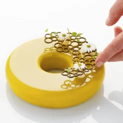 PAVONI Moule Silicone Décor Cercles 13,8 x 9,4 x H 0,2 (x3)* Moule Silicone