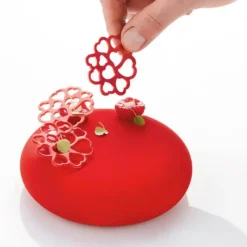 PAVONI Moule Silicone Décor Cœur Ø 5 x H 0,2 cm (x15)* Décoration Comestible|Moule Silicone