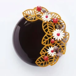 PAVONI Moule Silicone Décor Feuilles 14,1 x 10 x H 0,2 cm (x3)* Moules À Chocolat|Décoration Comestible