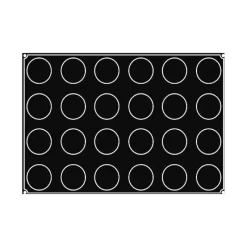 PAVOFLEX Moule Silicone Demi-sphère Ø 7 cm x H 4 cm (x24)* Moule Silicone