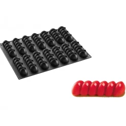PAVOFLEX Moule Silicone Domino 12,6 x 3,3 cm x H 3,2 cm (x14)* Moule Silicone|Moules À Gâteaux