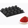 PAVOFLEX Moule Silicone Fraise 7,1 x 5,4 cm x H 4,6 cm (x20)* Moule Silicone|Moules À Gâteaux