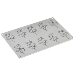 PAVONI Moule Silicone Gourmand Bois 7,8 x 4,8 x H 0,2 cm (x10)* Moule Silicone