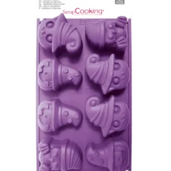 SCRAPCOOKING Moule Silicone Halloween Violet* Pierre À Griller|Moule Silicone