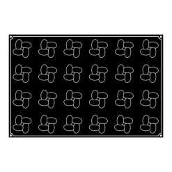 PAVOFLEX Moule Silicone Hélices Ø 7 cm x H 4,2 cm (x24)* Moule Silicone