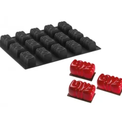 PAVOFLEX Moule Silicone Lovely 8 x 4,3 cm x H 3,6 cm (x15)* Moule Silicone