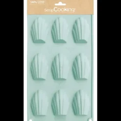 SCRAPCOOKING Moule Silicone Madeleines 30,1 x 17,5 cm (x9)* Moule Silicone|Moules À Gâteaux