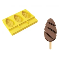 PAVONI Moule Silicone Malibu 5,2 cm x H 9,5 cm (x3) Pavogel* Moule Silicone