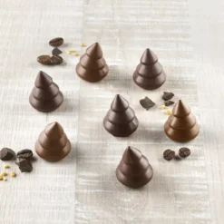 SILIKOMART Moule Silicone Mini Sapin Chocolat Ø 2,8 x H 3 cm Easy Choc (x15)* Moules À Chocolat|Moule Silicone